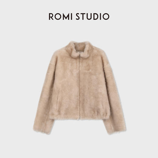 ROMI STUDIO进口西班牙拉贡原毛皮草轻奢皮毛一体 RWDWW82098 商品图0