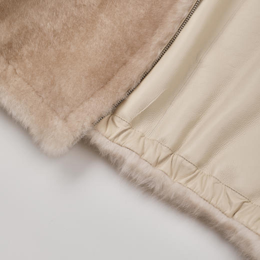 ROMI STUDIO进口西班牙拉贡原毛皮草轻奢皮毛一体 RWDWW82098 商品图4