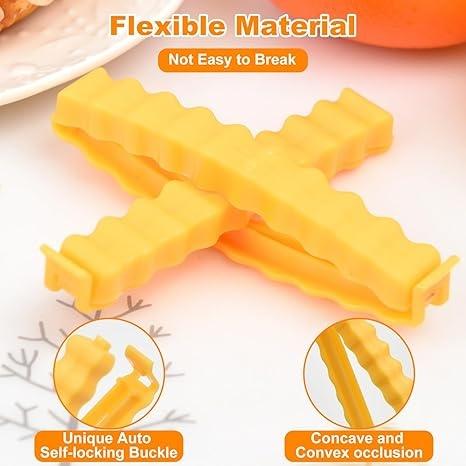 【12个】亚马逊 创意薯条造型 食品夹 厨房装饰 可作为袋子夹 用于防潮和保鲜 商品图5