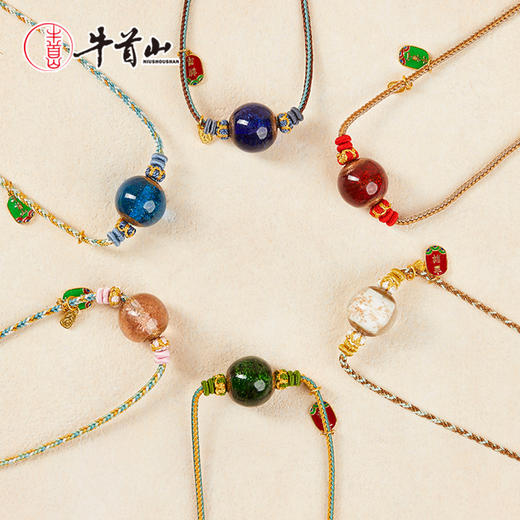 牛首山文创雪巴琉璃锁骨链中国风项链南京纪念品旅游送朋友礼物 商品图4