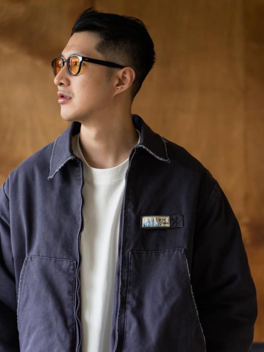 GYOZA PASTA/GP25AW-C58/M新雪丽棉200G厚款复古水洗做旧手工破坏宽松夹克棉服外套 商品图3