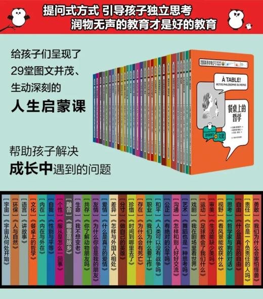《思考的魅力》全29册，入选中国童书榜！法国多所高等学府学者历时10年联合创作，让正在懂事的孩子学会思考。 商品图1