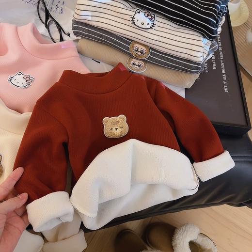 39.9 /任选2件 【加绒加厚】秋冬款加绒加厚打底衫男女童半高领百搭加绒保暖卫衣 商品图6