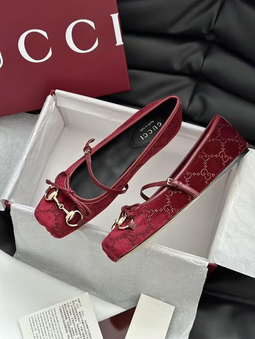 古驰 红色水晶芭蕾舞鞋（DBG） 商品图6