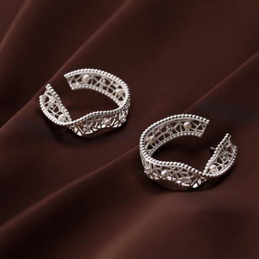 ARSIS｜纯真年代系列 复古飘带耳钉 商品图8