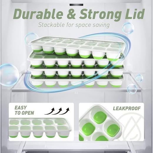 美国沃尔玛食品级带盖硅胶冰格制冰格 商品图2