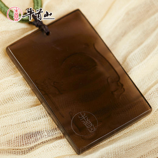 牛首山文创牛首吉祥·冰种黑曜石系列吊坠挂件南京纪念品节日礼物 商品图1