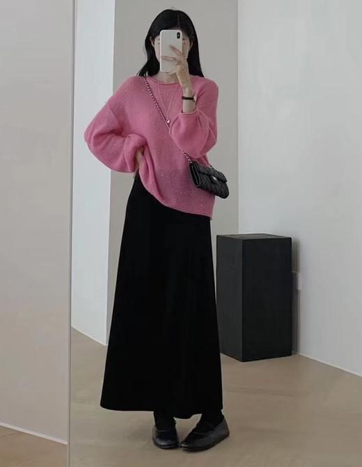 特价出！氛围感拿捏住了 加绒加厚金丝绒半身裙！ 商品图4