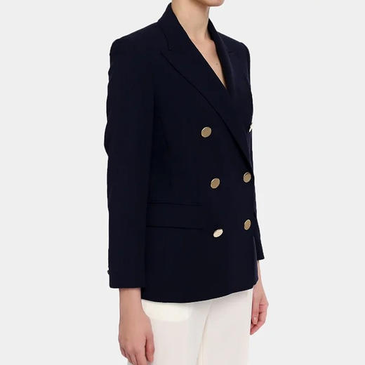 MAXMARA 女士 CIURMA 双排扣羊毛外套 深蓝色 CIURMA 60411427 004 商品图1