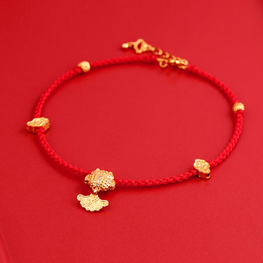 【宫里上新】跃藻衔云·如意925银小红绳 商品图0