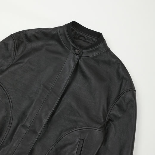 ROMI STUDIO"棕标甄选"英国头层小羊皮哑光植鞣皮外套RWCWWG7076 商品图3