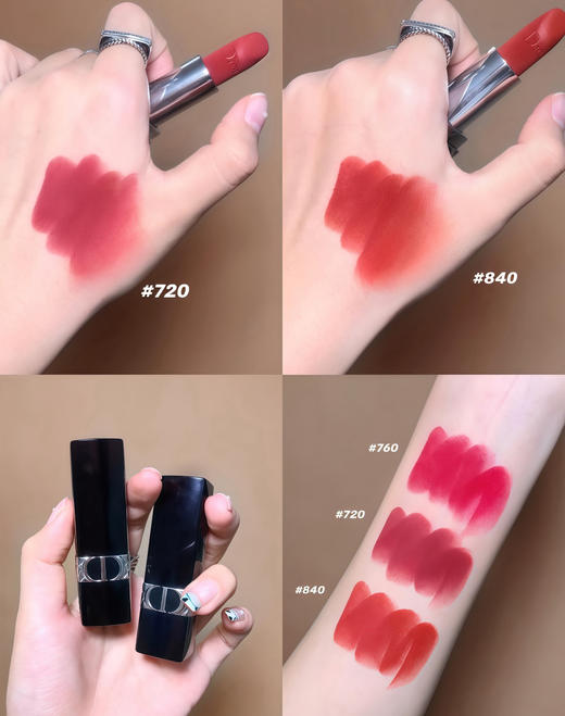 老米优品🎈清仓特价！一般贸易进口,马年限定💄【送礼袋】DIOR迪奥mini口红四件套!礼盒1.5g*4支（#丝绒999+#丝绒720+#哑光100+#丝绒760）一般贸易 商品图5