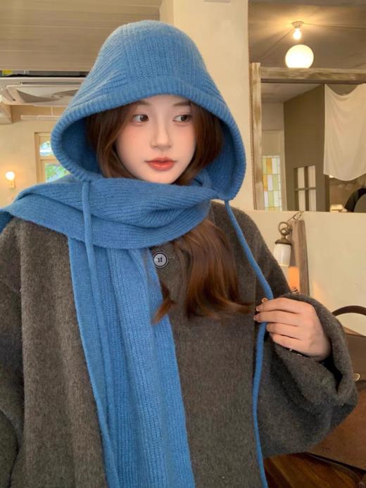 <曾小咸推荐>  韩版帽子围巾一体巴拉克拉法帽 日常88/件 活动69.99/件！！【预售款，预计3-15天发货】 商品图3