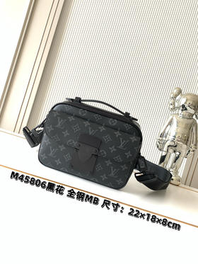 秋冬特惠💰1300 渠道级LV【全钢五金 MB163c01变码芯片】te级LV 全套包装 M45806黑花