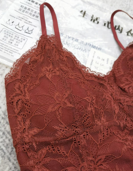 出口原单原单钩花蕾丝美背 商品图7