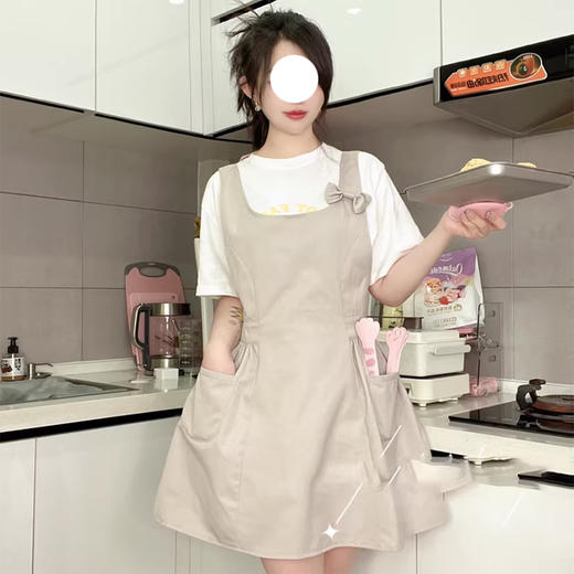 裁缝学苑AQ590围裙纸样女装新款蝴蝶结工作服漂亮可爱罩衣样板图纸 商品图2