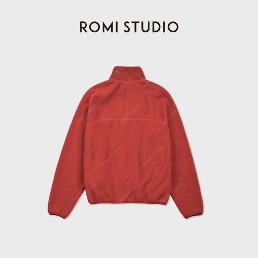 ROMI STUDIO“王牌双面”抓绒保暖拉链立领夹克摇外套RWCWWD7404 商品图1