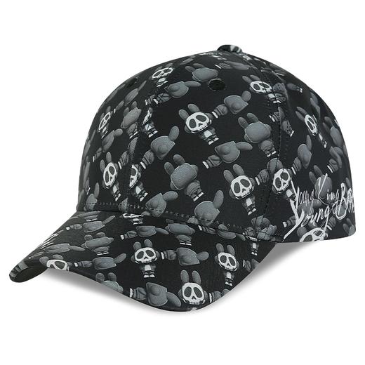 YKYB黄子韬新款嘎拉兔满版印花灰色鸭舌帽潮牌男女棒球帽 商品图0