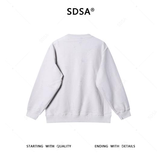 9546SDSA男士秋冬新款痞帅男装潮流设计师刺绣字母圆领卫衣百搭宽松 商品图5