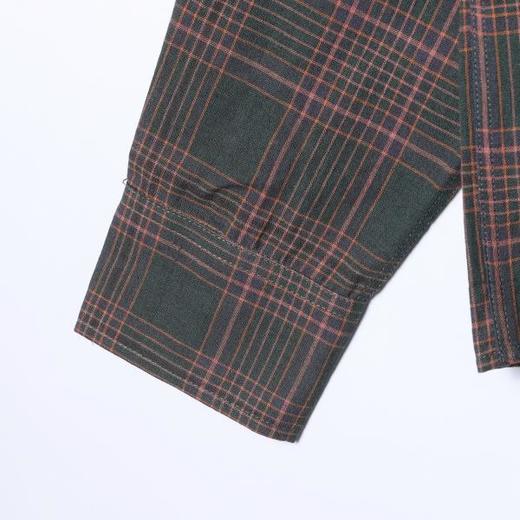 33261SDSA男士秋冬新款痞帅男装韩版简约撞色格纹格子设计长袖衬衫百搭 商品图4