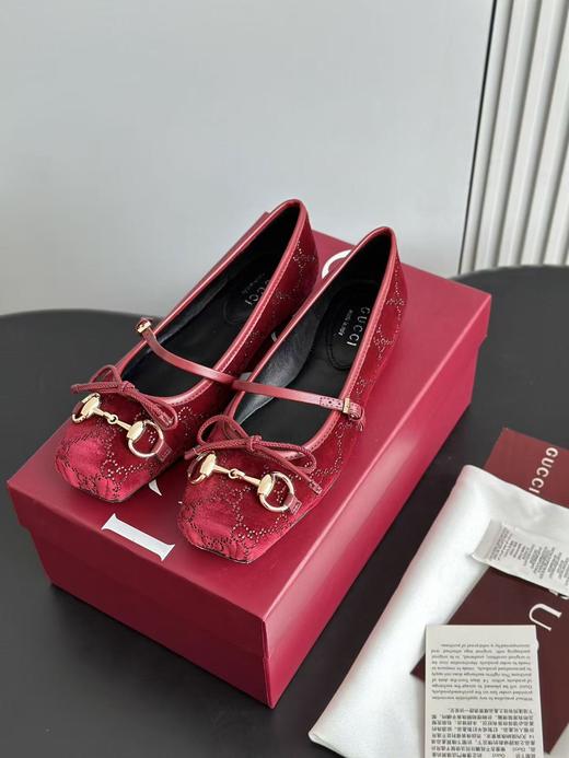 古驰 红色水晶芭蕾舞鞋（DBG） 商品图7