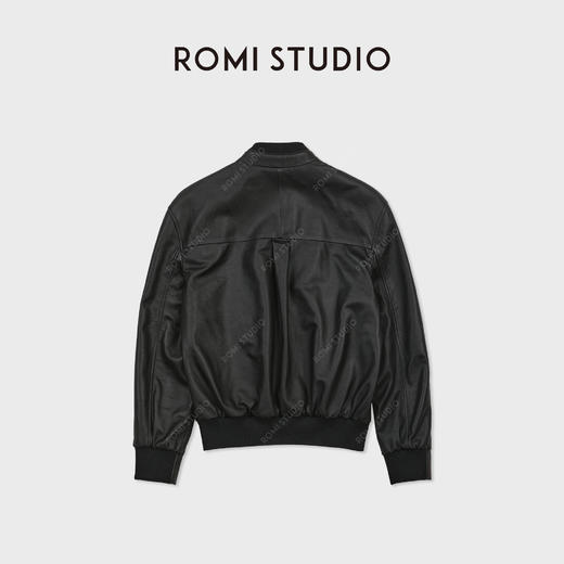 ROMI STUDIO"棕标甄选"英国头层小羊皮哑光植鞣皮外套RWCWWG7076 商品图2