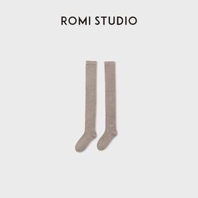 ROMI STUDIO“暖足”100%山羊绒大克重保暖中筒袜/长筒袜RWCWP07500