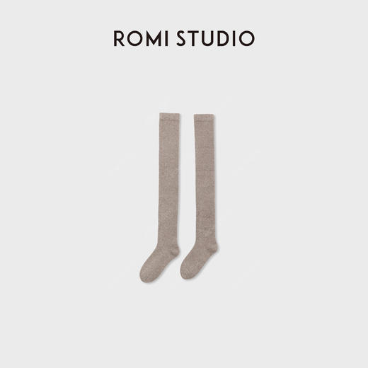 ROMI STUDIO“暖足”100%山羊绒大克重保暖中筒袜/长筒袜RWCWP07500 商品图0