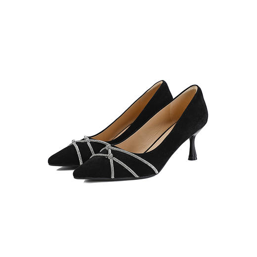 【上新】伊伴2026春季优雅尖头细高跟鞋气场大女主风时装单鞋B26164209 商品图5