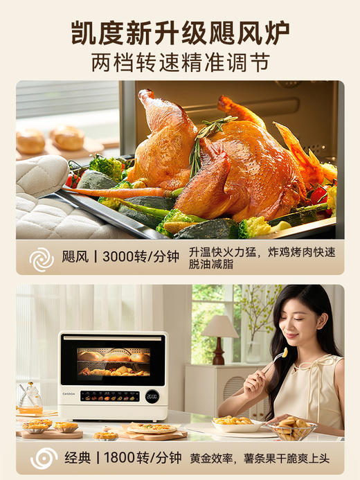 【杨幂代言】凯度B7pro飓风炉微蒸烤炸箱一体机四合一家用微波炉 商品图1