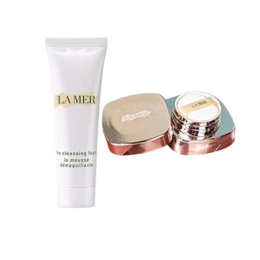 【爆款现货】Lamer海蓝之谜鎏金焕变气垫中样5g+海蓝之谜洁面30ml 送礼盒礼袋 商品图1