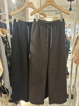 【门店同款】ENJOY冬季云雾绒加厚抽绳阔腿裤 168343162