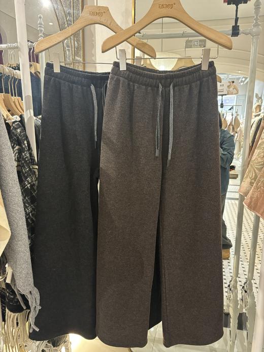 【门店同款】ENJOY冬季云雾绒加厚抽绳阔腿裤 168343162 商品图0