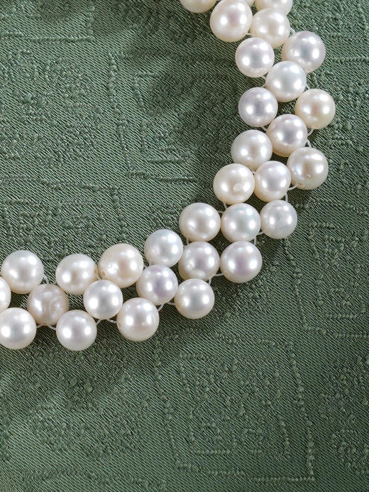 子佩集【月魄珠华】银S925珍珠惜王妃手链【SPB1950001】5mm珠三排珠2601 商品图7