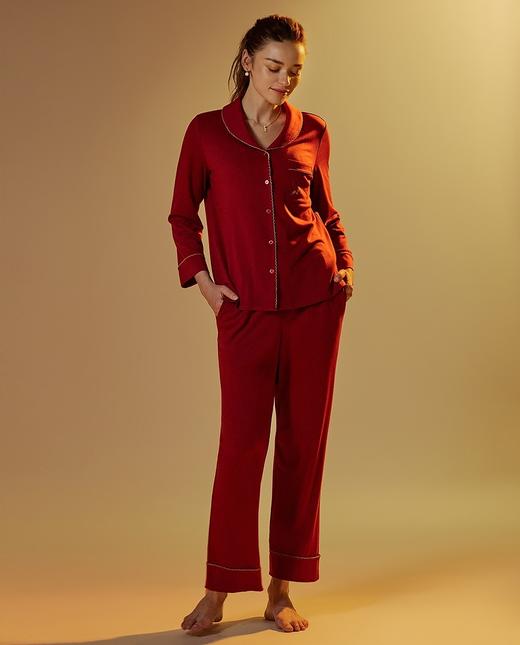 25AW日照金山开运系列翻领长袖分身套装 商品图1