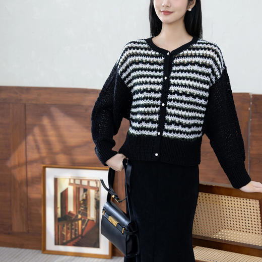 苏苏姐家亦芙蝙蝠袖开衫手工diy钩针毛衣编织羊毛线毛线团材料包 商品图1