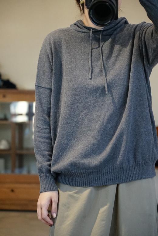 evam eva2色棉针织帽衫 商品图7