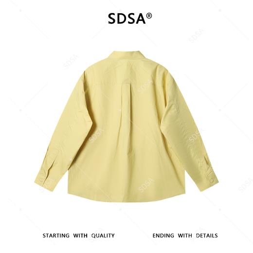 265010SDSA男士秋冬新款痞帅男装韩版简约纯色翻领长袖衬衣宽松百搭衬衣 商品图5