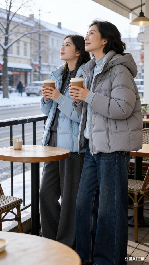 581281一手长带帽加厚羽绒服 商品图2