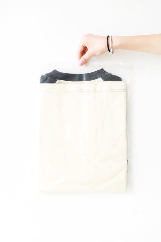 黑白拼接tee，胸口刺绣工艺。插肩袖设计全棉法式情侣半袖E010860 商品图13