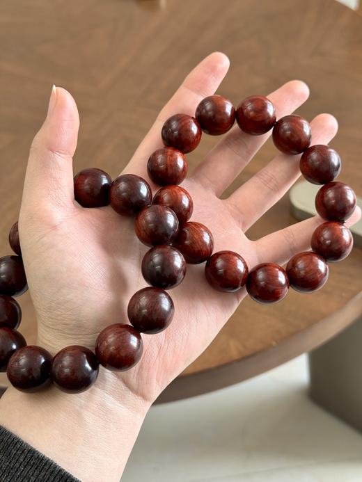 .印度南部百年老料！！小叶紫檀2.0手串  自己收的原木，自己车的。所以价格低！！ 商品图1