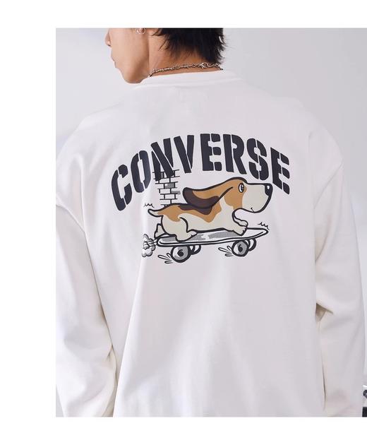 【春上新】【8折】7楼CONVERSE匡威 春季新品可爱小狗印花宽松卫衣UCJ420 吊牌价469元折后价375 商品图2