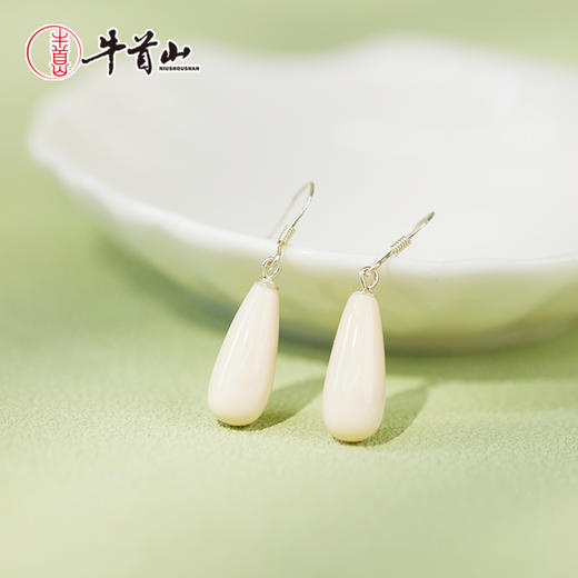 牛首山文创非遗猛犸牙雕系列耳坠耳环女高级感耳饰限量南京纪念品 商品图1