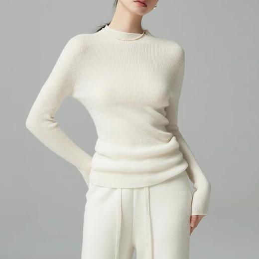 康赛妮女士羊绒打底衫 | 圆领/半高领/堆堆领、多款选择、柔软亲肤、贴身舒适、适中厚度、秋冬单穿或打底都合适 商品图1