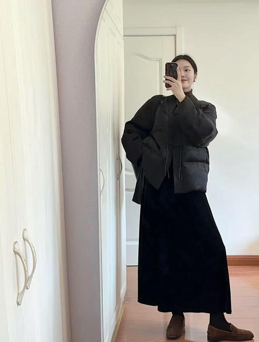 特价出！氛围感拿捏住了 加绒加厚金丝绒半身裙！ 商品图8