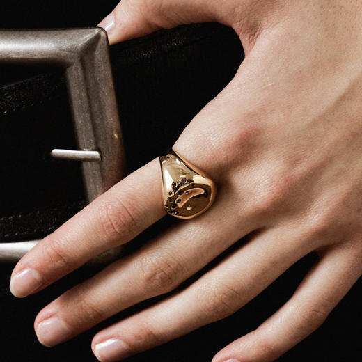 【毛晓彤同款】LAGOMIST早餐系列 | 金/银砂糖贝果戒指（港码12-13） 商品图7