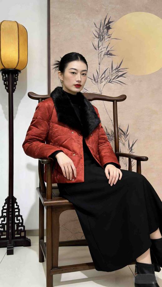 543369皮毛一体鹅绒服 商品图2