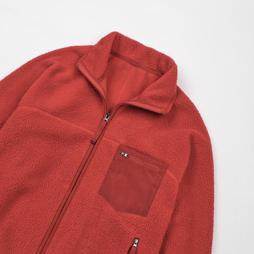 ROMI STUDIO“王牌双面”抓绒保暖拉链立领夹克摇外套RWCWWD7404 商品图2