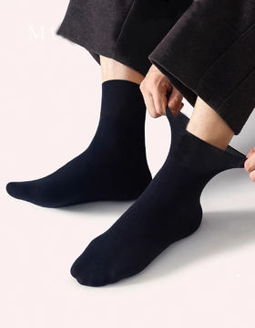 发热纤维宽松口男袜CV34743