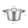 一锅在手 轻松搞定 | 意大利尚尼神户汤锅一体拉伸成型18/10优质不锈钢不挑炉具（20cm/24cm口径）） 商品缩略图8